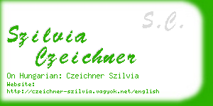 szilvia czeichner business card
